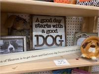 DOG RELATED PICTURE FRAMES & DOG DECOR