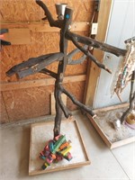 Large bird play stand