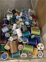 SPOOLS OF SEWING THREAD