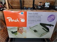 Peach twin cutter paper cutter