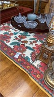 90 in long and 16 in wide floral table runner