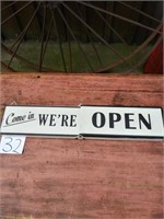 Vintage Open and Closed Sign