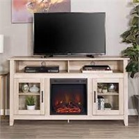 58" WOOD TALL FIREPLACE TV STAND CONSOL