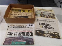 Steelers & Penguins Championship Newspapers