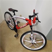 New bicycle red&white
