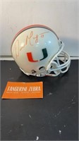 Miami Hurricanes Autographed Helmet