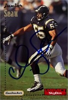 Chargers Junior Seau Signed Card with COA