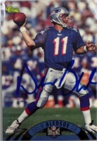Patriots Drew Bledsoe Signed Card with COA