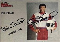 Racer Bill Elliott Signed Card with COA
