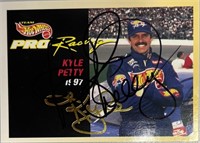 Racer Kyle Petty Signed Card with COA