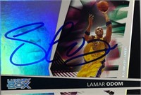 Lakers Lamar Odom Signed Card with COA