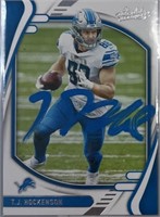 Lions T.J. Hockenson Signed Card with COA