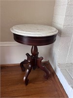 Italian marble top table drink table plant stand