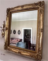 Gold gilded vintage mirror