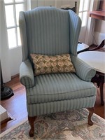 State of Hickory arm chair flawed fabric