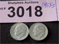 Uncirculated 1955 S and 1955 Roosevelt silver