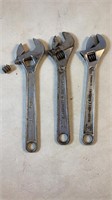 Mixed 8" Crescent Wrenches