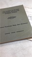 1958 Chevy Accessories Manual