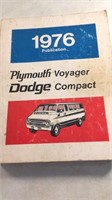 1976 Plymouth/Voyager/ Dodge Compact Manual