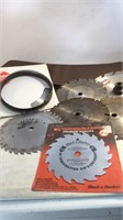 Assorted Saw Blades & Sand Paper