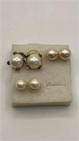 Pearl earring set
