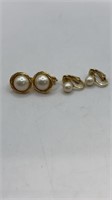 Pearl Earring Set