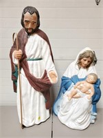 Mary, Joseph & Baby Jesus Blowmold