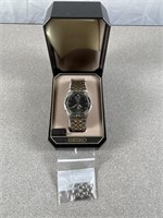 Seiko Mens Quartz Watch H801-7028 Gold &