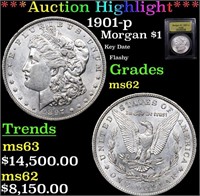 ***Auction Highlight*** 1901-p Morgan Dollar $1 Gr