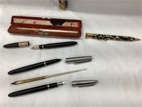(5) Fountain Pens incl. Schaeffer 14K Gold Tip