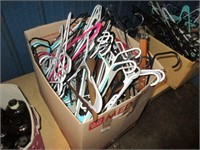 Large box of coat hangers