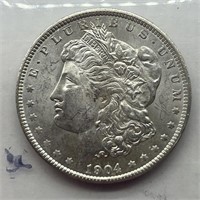 1904-O $1 Morgan Silver Dollar AU/UNC+