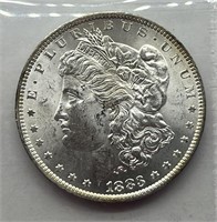 1883-O $1 Morgan Silver Dollar AU/UNC+