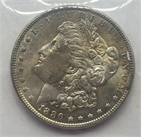 1886 $1 Morgan Silver Dollar AU/UNC
