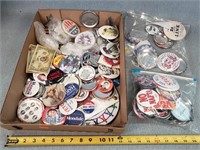 Many Vintage Political & Adv. Pins
