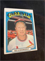 1972 Topps Baseball Red Schoendienst #67 - Milwauk