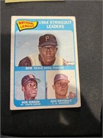 1965 Topps #12 Strikeout Leaders Bob Gibson, Don D