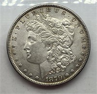 1879 $1 Morgan Silver Dollar AU/UNC+