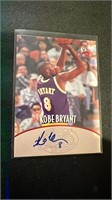 1996 Scoreboard Kobe Bryant RC Autograph.