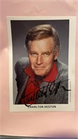 Charlton Heston signed autographed photo