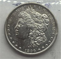 1896 $1 Morgan Silver Dollar AU