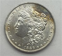 1886 $1 Morgan Silver Dollar AU/UNC+