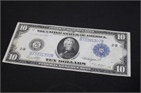 1914 $10 Federal Reserve Large Note *EXCELLENT