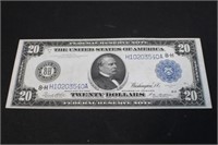 1914 $20 Federal Reserve Bank Large Note