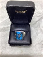 OF) size 10 1/2 men’s turquoise eagle ring.