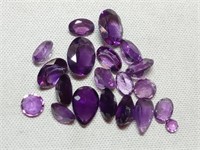 OF) 13.5 total carats genuine Amethyst stones