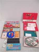Vintage Board Game Lot - Spot-A-Car, Blackjack,