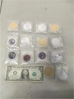 Nice Lot of Collector Commemorative Coins &