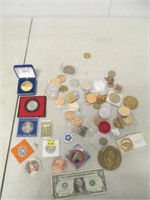 Lot of Assorted Collector Tokens & Medals