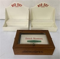 lot of 3 Cigar Box, Red Dot Cigars Display